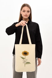 Zoozie Bags 0607 Bolso de mano de algodón 100% cremacolor, 35x40x8 cm